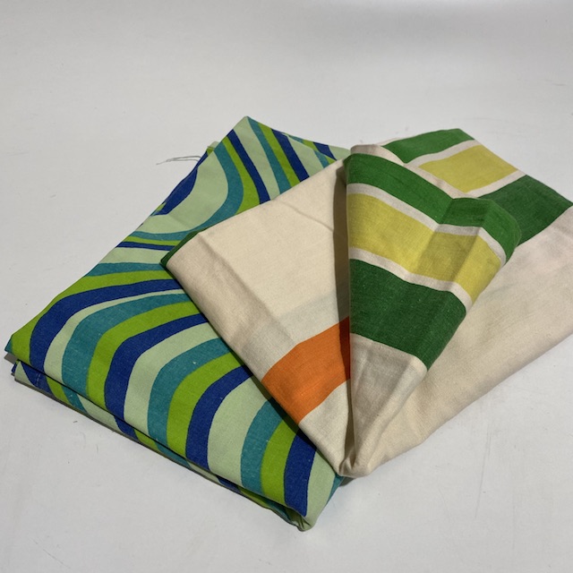 PILLOWCASE, Retro Green Stripe